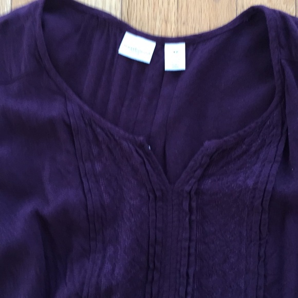 Westbound Woman purple tunic/pleats/layered skirts - Picture 3 of 8